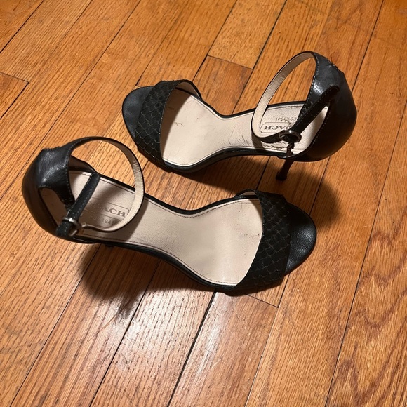 Coach Black Women's Heels - Picture 1 of 4